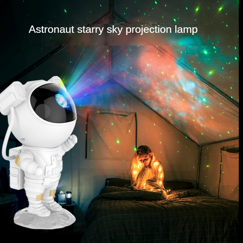 

Starry Sky Projector Light Bedroom Astronaut Decorative Lights Star Atmosphere Lamp Luminaires Projection Children Gift Adult