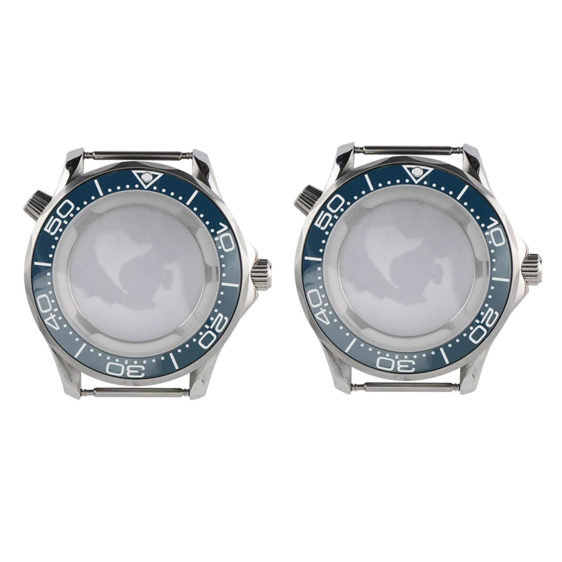 

2Pcs 43.5Mm Blue 316L Stainless Steel Case For ETA 2836 Pearl 2813 Switzerland ETA2824-1/2824-2 Seagull 2824