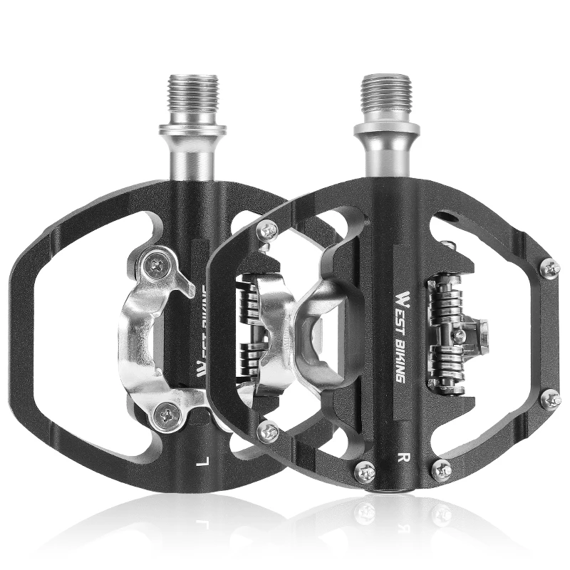 VENZO Click'R Pédales scellées avec crampons Shimano SPD pour VTT