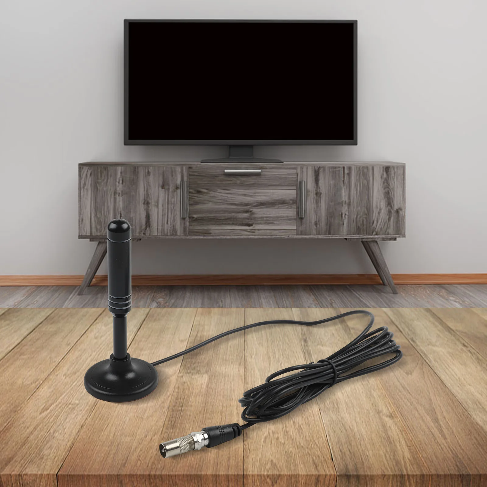 Antenna TV Digitale Portatile con Cavo Coassiale da 300cm, Impermeabile per Esterni, Ricevitore HDTV per Caravan, Barca, Auto - immagine 4