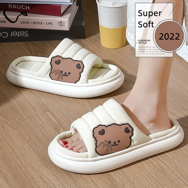Cozy Pillow Slides Anti-Slip Sandals Ultra Soft Slippers Cloud Home Outdoor  Shoe | eBay