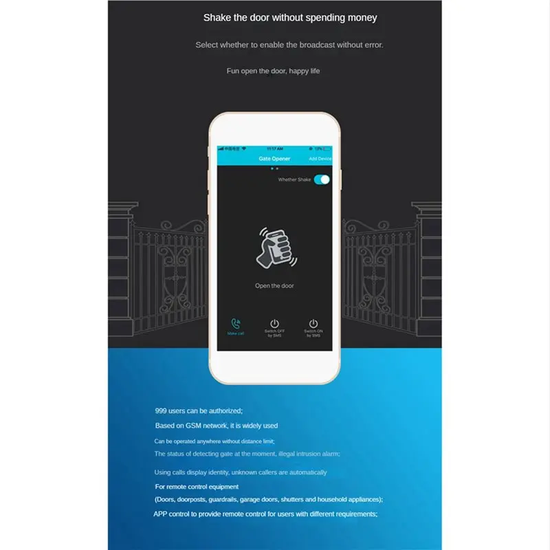【필수품】2X RTU5024 GSM 게이트 오프너 릴레이 스위치 무선 원격 제어 도어 액세스 긴 안테나 850/900/1800/1900Mhz