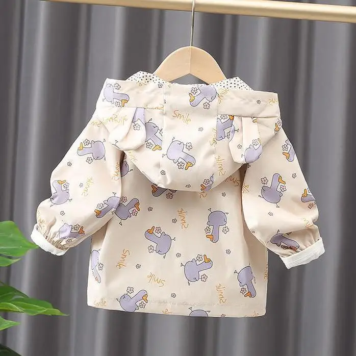 

Cute Sweet Girls Coats 2022 Spring Autumn Girls Jackets Coat Baby Girl Outerwear Clothing girl's Hooded Sweatshirt Windbreaker