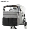 Insular Mommy Diaper Bags Mother Large Capacity Travel Nappy Backpacks with Anti-loss Zipper Solid Baby Maternity Nursing Bags 1