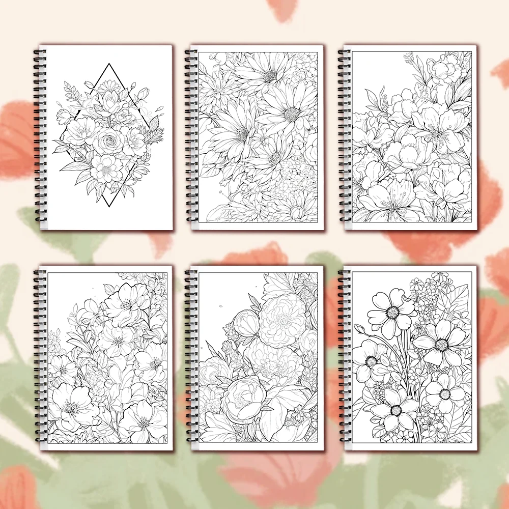 Women's Spiral Colouring Book - 30 Sheets 11.3x 8.3 inch, Stress Relief Colouring Book, Birthday Gift, Holiday Party Gift 4
