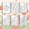 Women's Spiral Colouring Book - 30 Sheets 11.3x 8.3 inch, Stress Relief Colouring Book, Birthday Gift, Holiday Party Gift 4