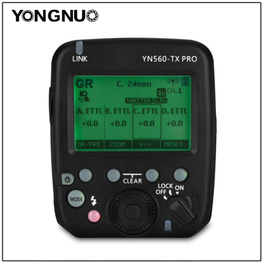 YONGNUO YN560-TX PRO Speedlite Transmitter Flash Trigger for YN200 YN862C  YN685 YN968 YN560 YN660 Flash supports ETTL/M/Multi/GR