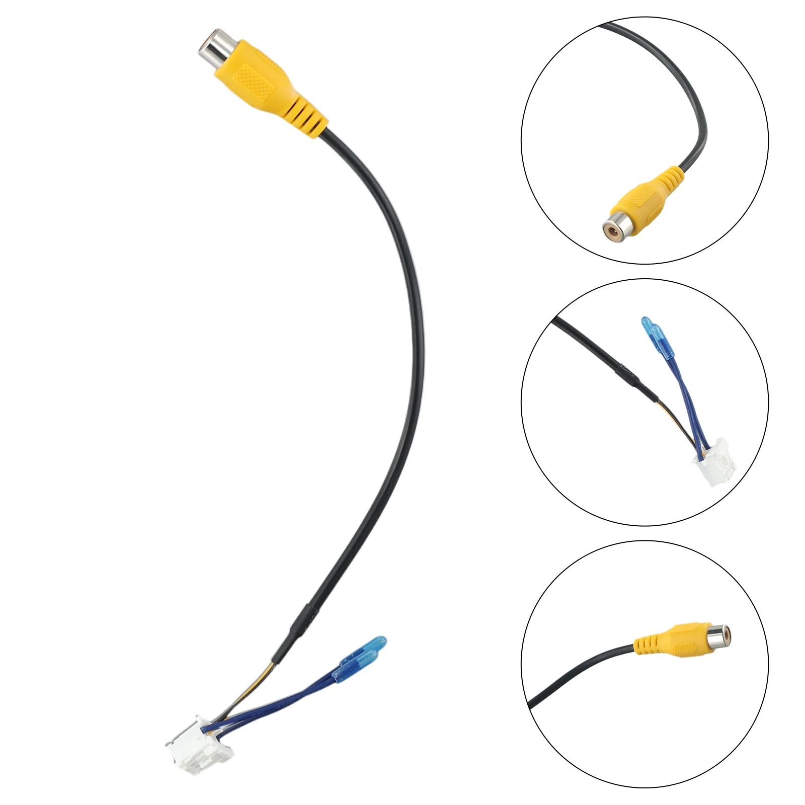 HpLive Adaptateur de câble de caméra de recul 10 Broches RCA pour