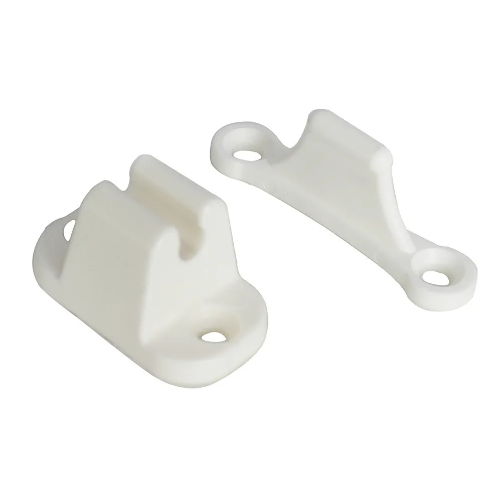 RV Door Retainer Kit Magnetic Door Catch Tailgate Door Holder Auto Caravan Or Motorhome White Plastic Main Door Catch Retainer Holder CDR7 Caravan Accessories Door Retainer Catches