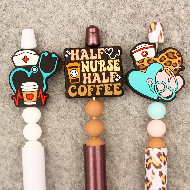 Creative Cartoon Half Nurse Half Coffee Style DIY Ballpoint Pen School Hospital Student Nurse Ball Pen multifunction ballpoint pen,multifunctional pen,ballpoint pen,ball point pen