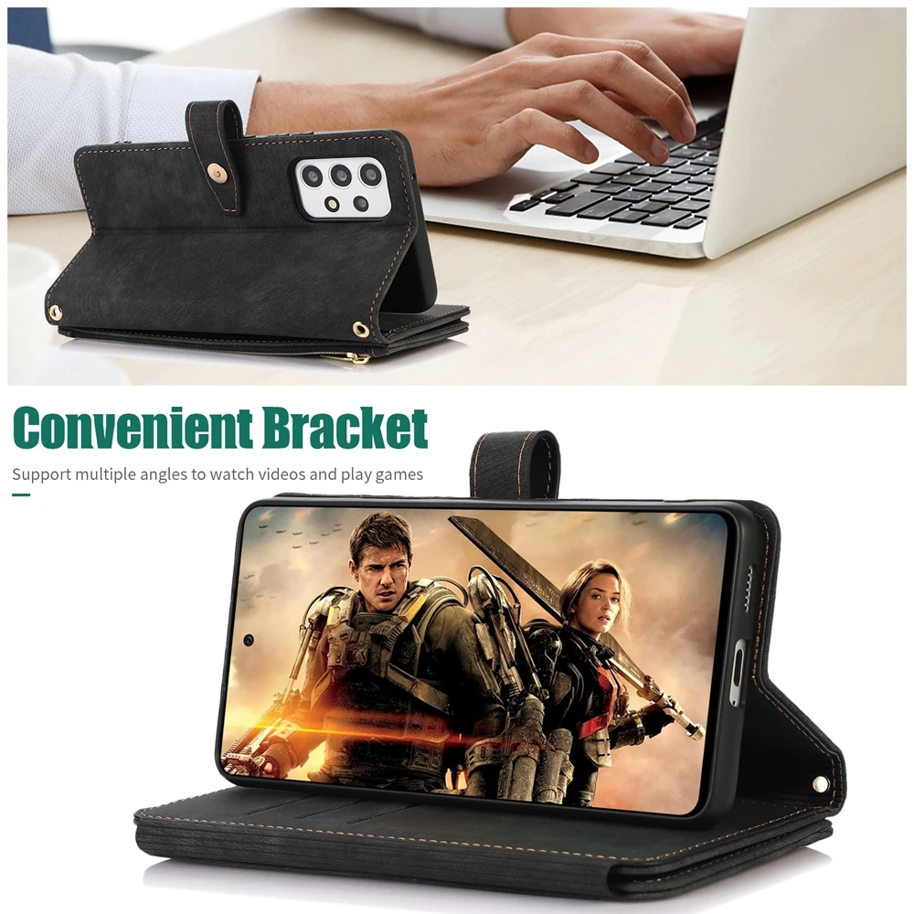 Crossbody Wallet Phone Case with Lanyard