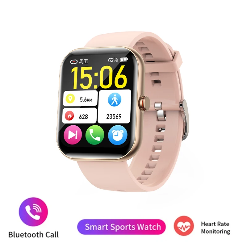 GEJIAN 新しいスマートウォッチには、心拍数、血中酸素モニタリング、Bluetooth 通話、GPS トラッキング、IP68 女性用スマートウォッチが搭載されています。