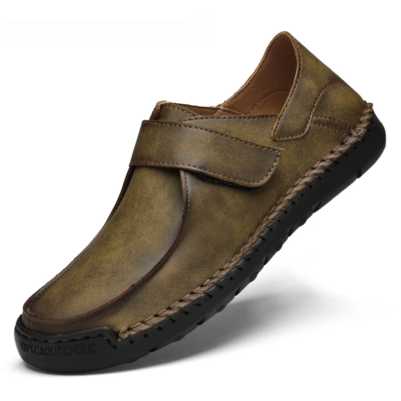 

Luxury Brand Leather Men Shoes Italian Handmade Casual Mens Shoes Breathable Slip on Men Moccasins Driving Shoes Plus Size 38-46