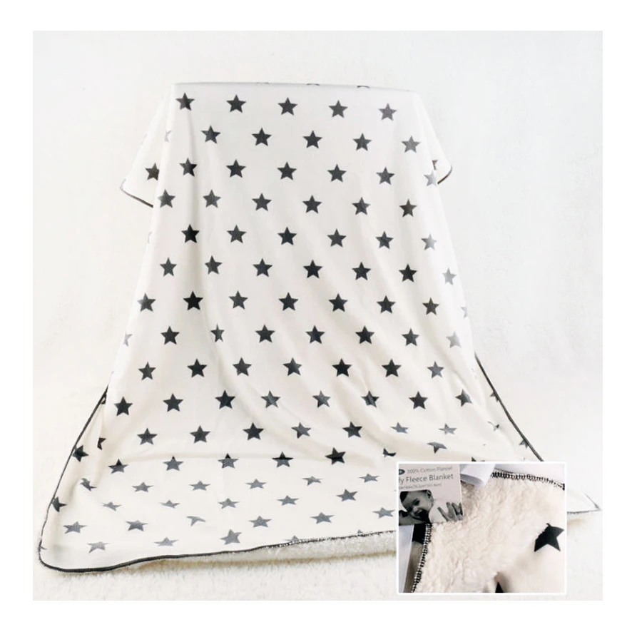 Short Plush Fluffy Owl Baby Blanket Boy Girl Newborn Wrap Super Soft