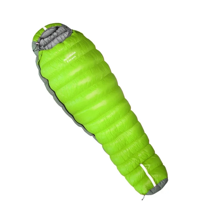 Goose White Down Sleeping Bag Oversized Mummy Winter Very Warm for Camping and Hiking