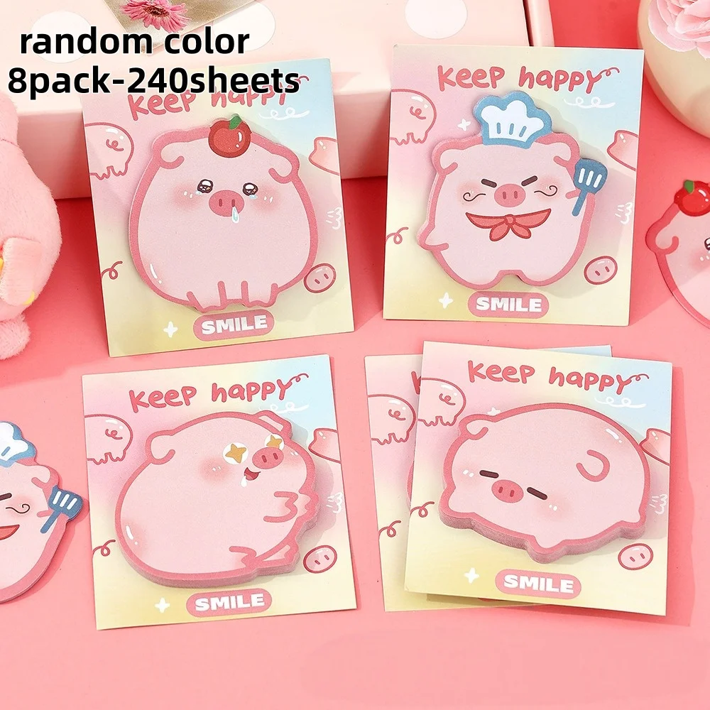 Adorable Pig-Shaped Sticky Notes – Cute Memo Pads