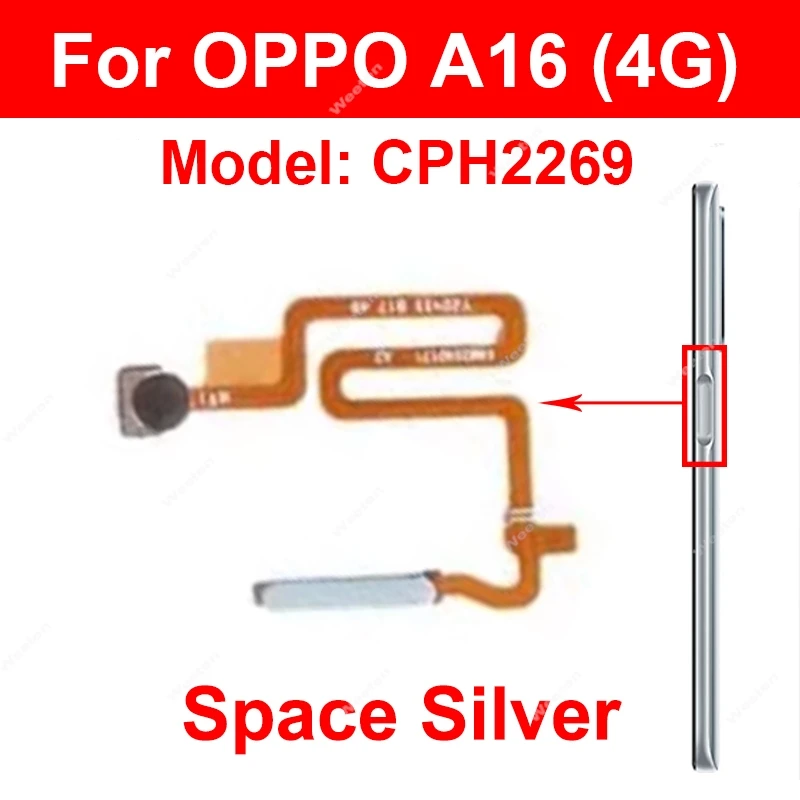 Fingerprint Sensor Flex Cable for Power Button Touch Sensing