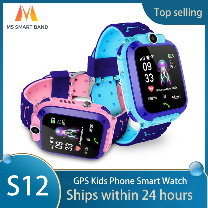 Смарт-часы Детские Водонепроницаемые с GPS-камерой и видеомонитором | Электроника