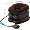 1 Piece Single Tube Semi-Plush Air Cervical Massage Relaxation Pillow, Effective Neck Relaxation, Suitable for Men and Women - M 6