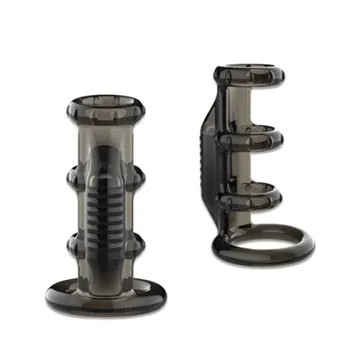 G Spot Stimulator Bullet Vibrator Cock Sleeve Penis Vibrating Ring Ejaculation Delay Strap on Dildo Enlargement Extender adult 3