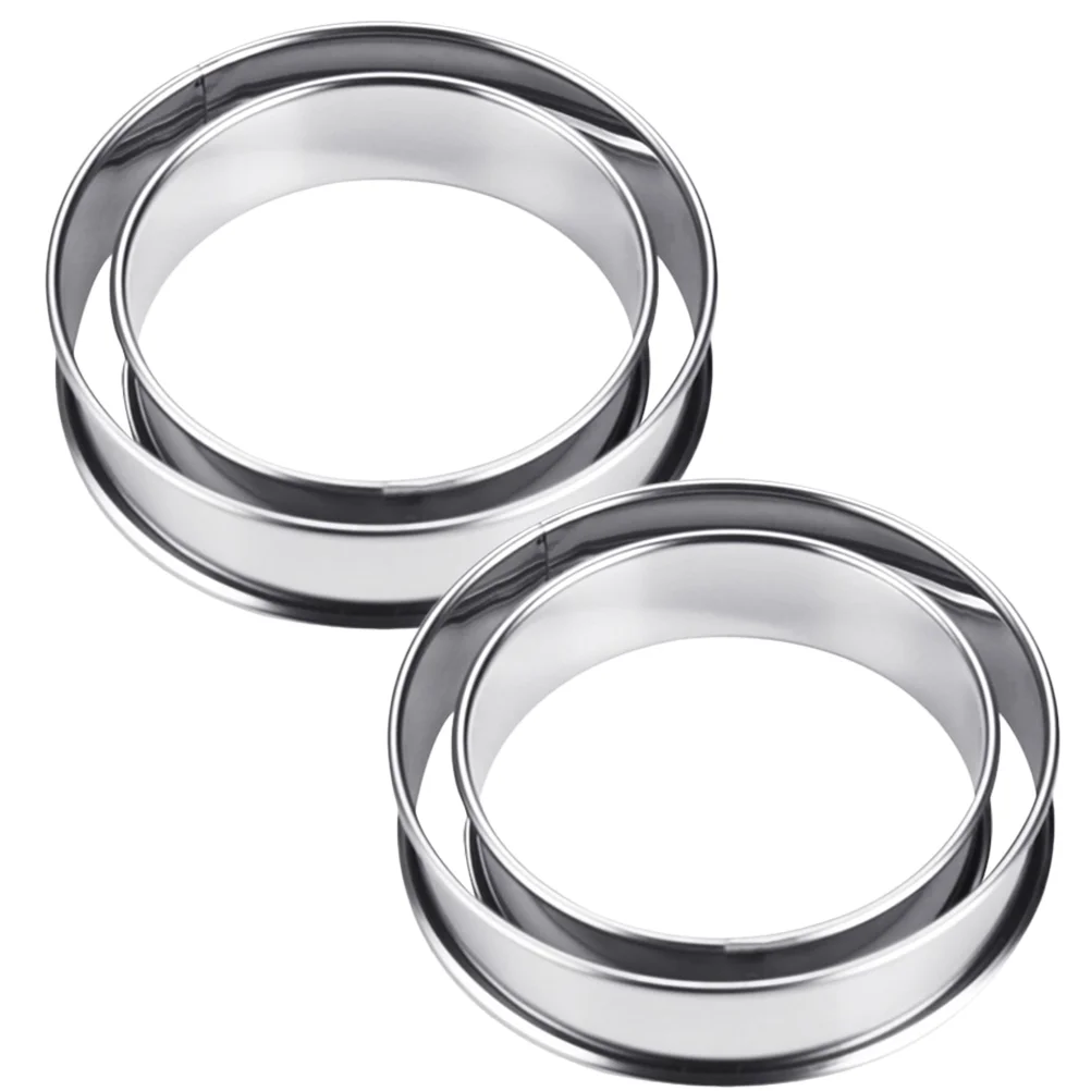 4 Pcs Pastry Rings Cake Stencil Baking Ring Tart Rings Mini Muffin