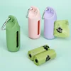 Portable Dog Poop Bag Case Toilet Bag Garbage Bin Sofe Silicone Pet Garbage Bag Dispenser Dog Poop Bag Storage Device With Hook 3