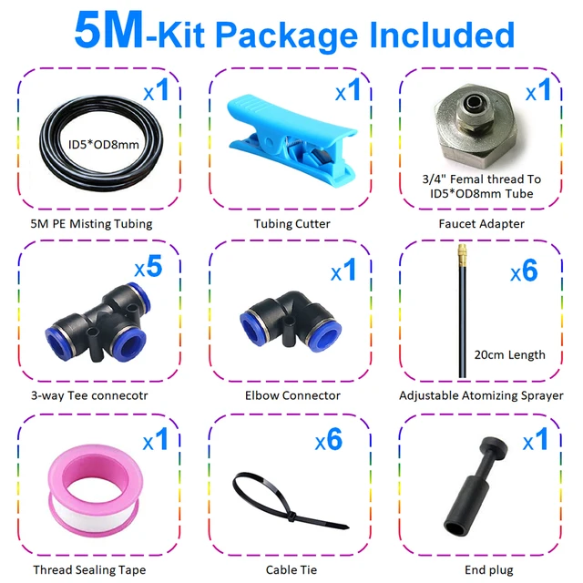 OD8mm Tube -5M Kit