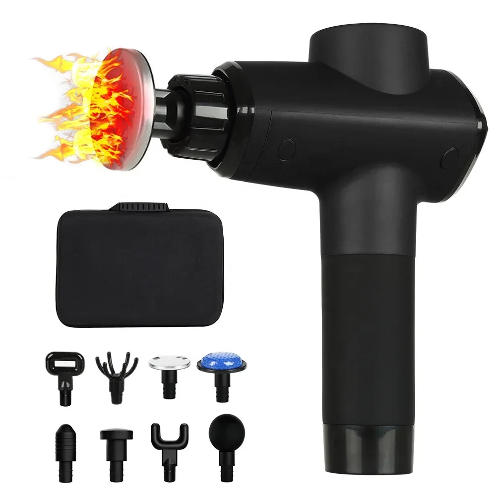 Electric Cordless Private Label Sport Fascia Gun Deep Tissue Vibration Percussion massage pistol Mory Muscle Massage Gun