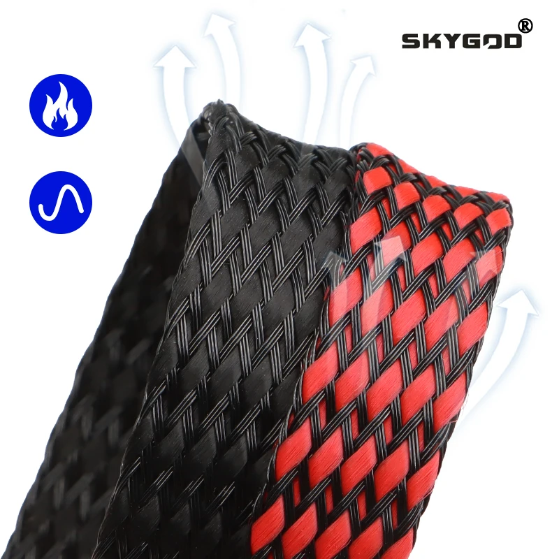 Flexible Cable Sleeving - Durable Braided Insulated Protection Wrap