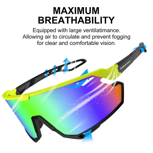  - 2023 Best UV400 Sport Eyewear Mountain Bike Sport Cycling Glasses Outdoor Cycling Goggles Men Cycling Sunglasses MTB Sunglasses