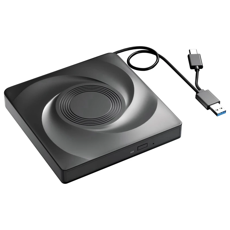 External CD/DVD Drive Burner CD ROM DVD Player Portable CD Reader for Laptop PC Windows 11/10/7 Linux Mac OS