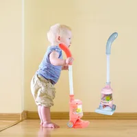 Kids Electric Mini Vacuum Cleaner Simulation Charging Housework Dust Catcher Toys for Kids Girls Educational Pretend Play Toy 2