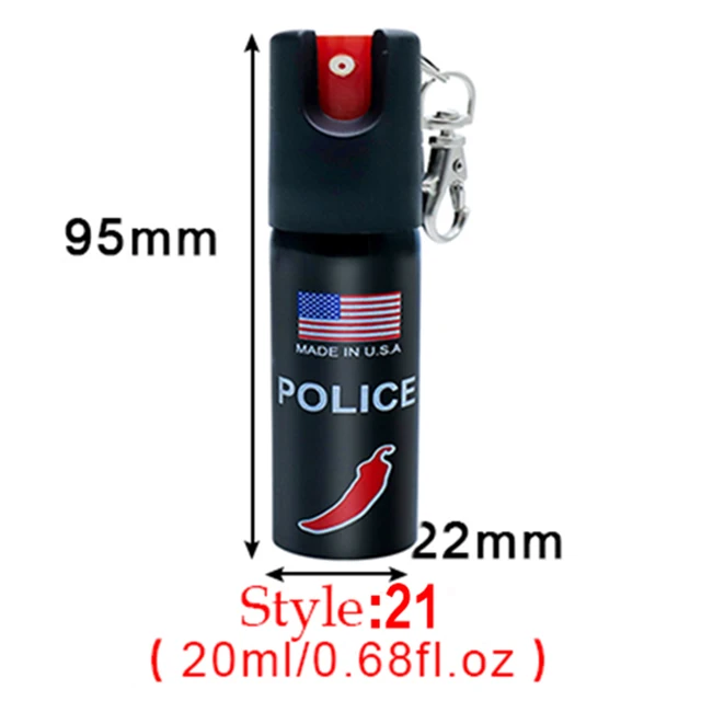 20ml Pepper Spray for Women Safety Protective Spray Easy Carry Self-defense Small Canister Protection Chili Water（16style） wu-21