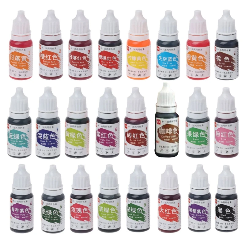 

Colouring 24 Colour Concentrated Liquid Cake Colouring Set for Baking Decorating Icing and Cooking DIY Crafts F1CC