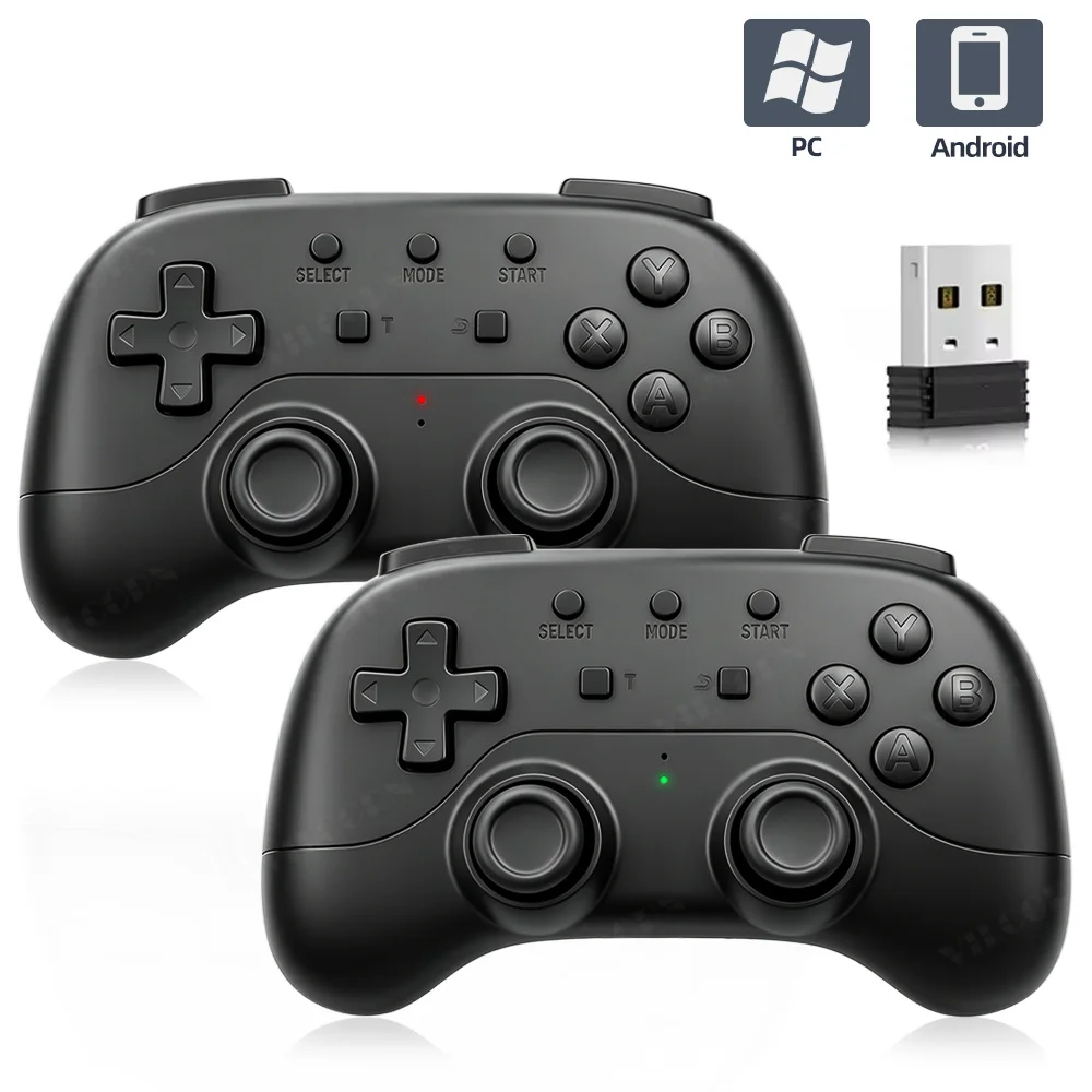 VILCORN NEUER 2,4G Wireless-Gamecontroller für PC Android, Turbo-Taste, ergonomisches Gamepad, Plug & Play für Retro-Emulator-Spiele