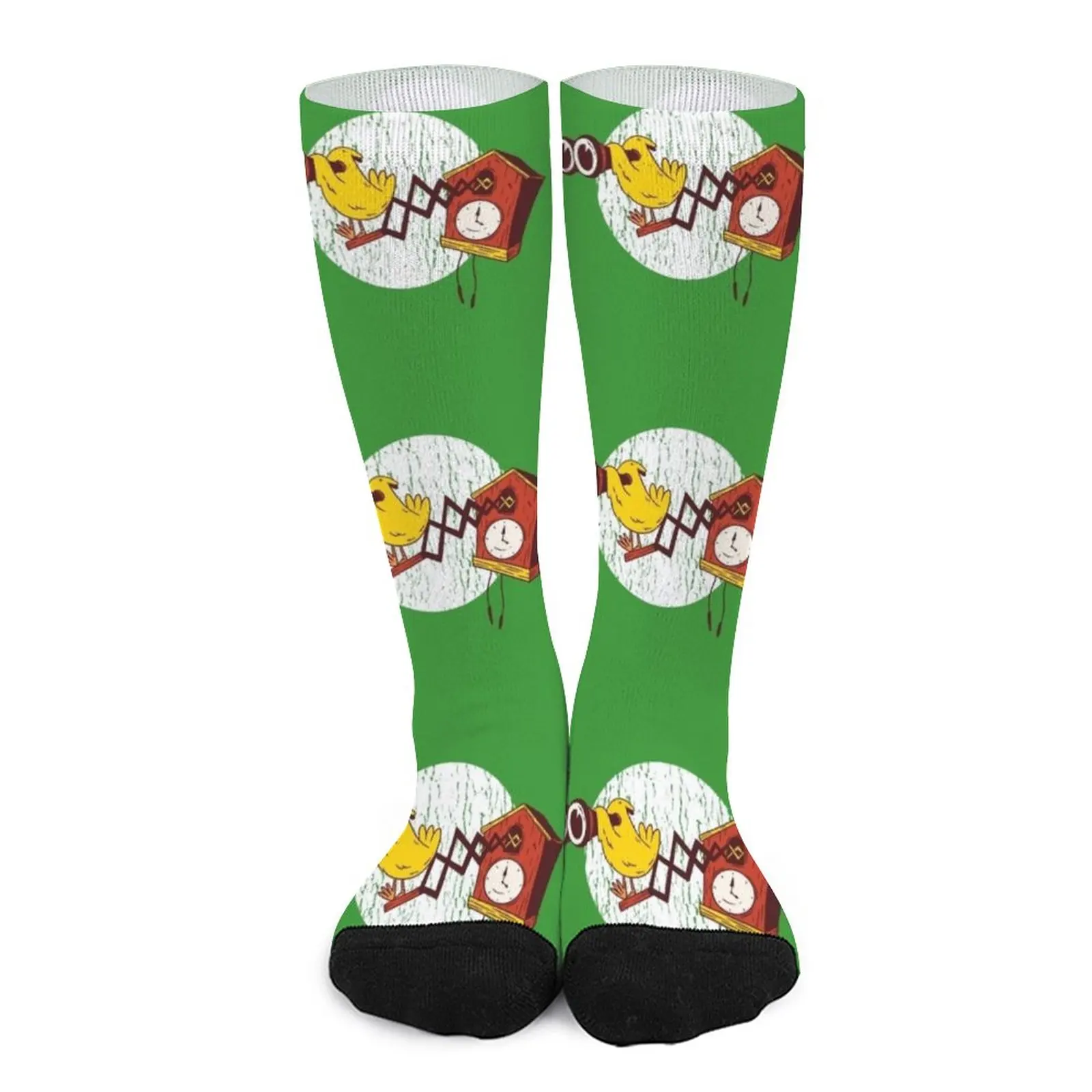 Cuckoo clock, bird, cartoon Socks Soccer Wholesale funny man socks