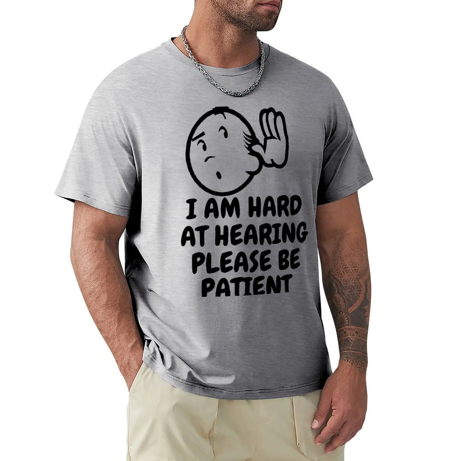 

Hearing Impaired T-Shirt shirts graphic tees korean fashion boys whites plain white t shirts men