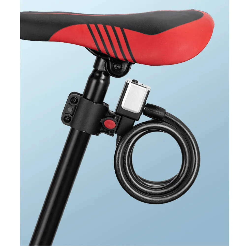 Bierg portable Anti-Déifstall décke Stahlkabel Stroossevelo Krees Schlësselschloss Vëlosausrüstung_voghion.com