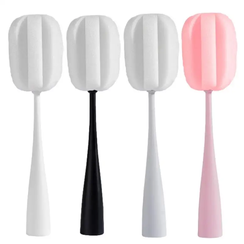 

Detachable Sponge Bottle Brush Handheld Scrubber For Washing Glass Tea Coffee Cups Household Kitchen Cleaning Accessories