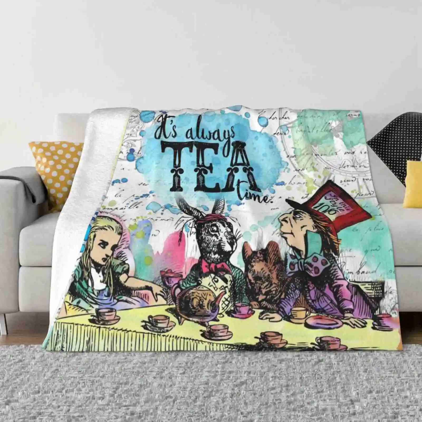

Мягкое теплое тонкое одеяло Alice In-Tea Time в классическом стиле