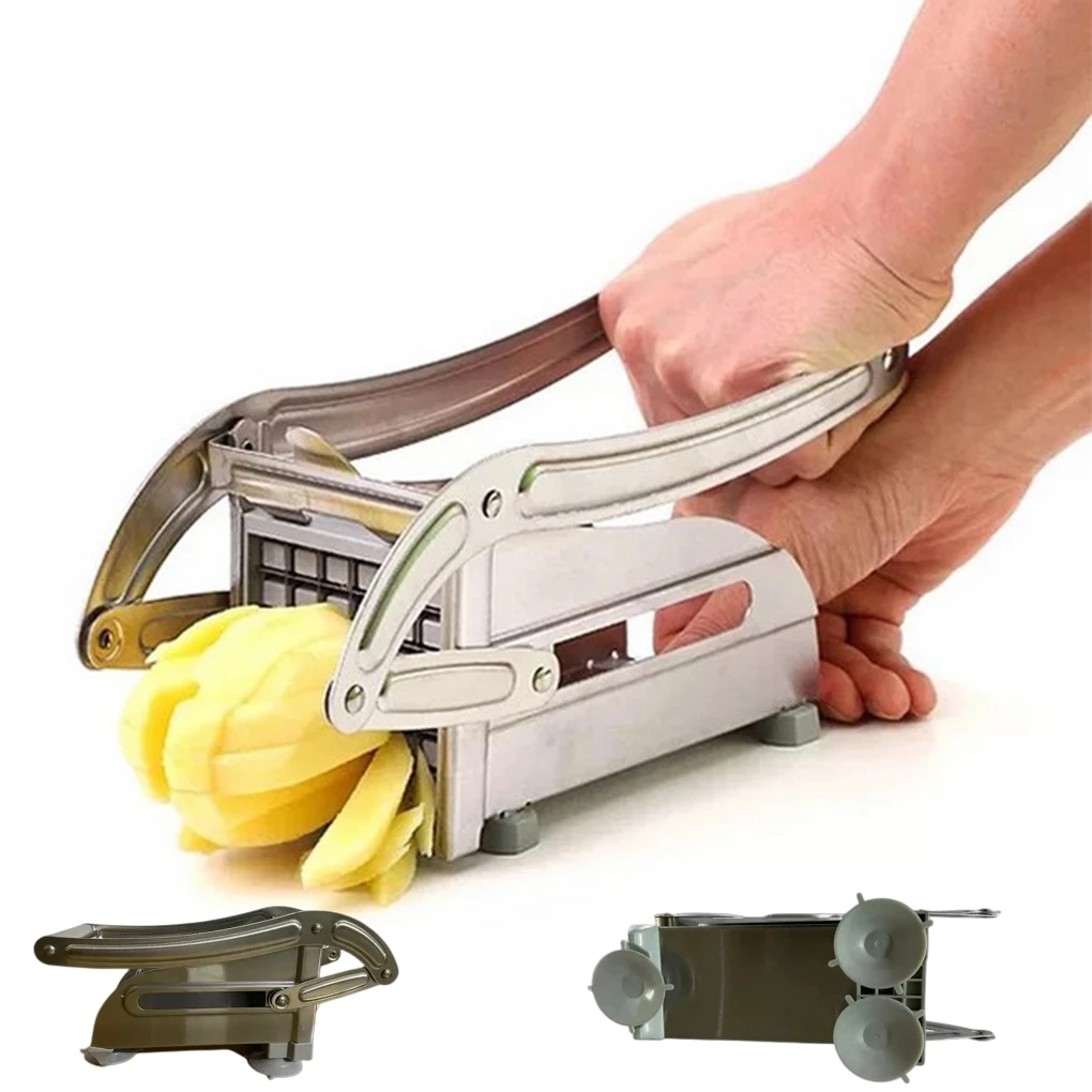 

Stainless Steel Manual Potato Cutter French Fries Slicer Potato Chips Maker Meat Chopper Dicer Cutting Machine Tools For Kitchen