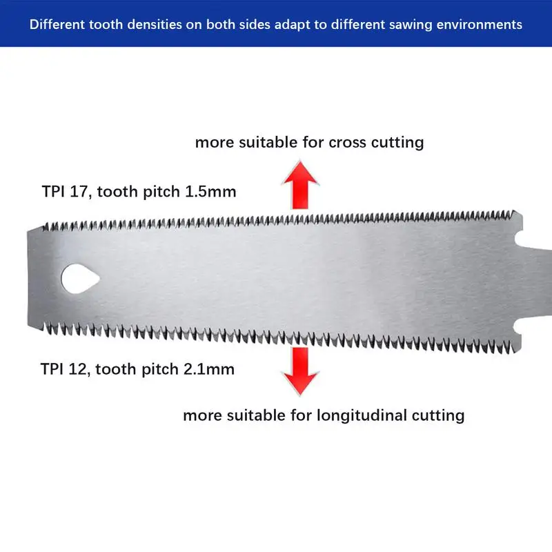 310mm Hacksaw Japanese Saw 6 Inch Double Edged Pull Saw Flexible Blade Woodworking tool Wood Cutting Handsaw Double-Sided hand saw multi purpose saw handheld saw hacksaw blade