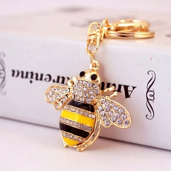 Rhinestone Bee Wing Keychain 1