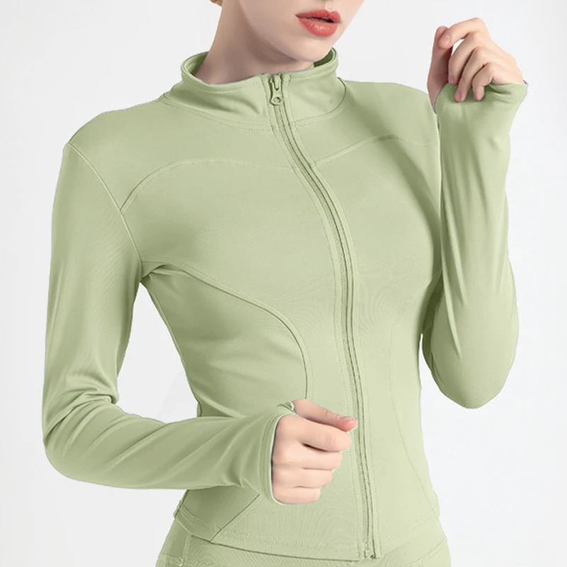 

Peeli Long Sleeve Sports Jacket Women Zip Fitness Yoga Shirt Winter Warm Gym Top Activewear Running Coats Workout Clothes Woman