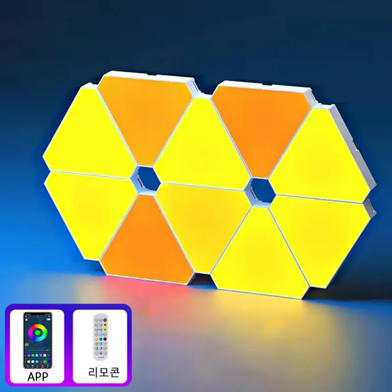 

LED indirect panel line lighting DIY combination wall lamp intelligent RGB modular panel lighting bracket light Mini spot light