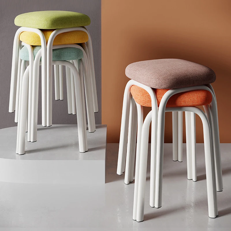 Stools Home Stackable Modern Simple Dining Table Stools Thickened Plastic dining chair stool