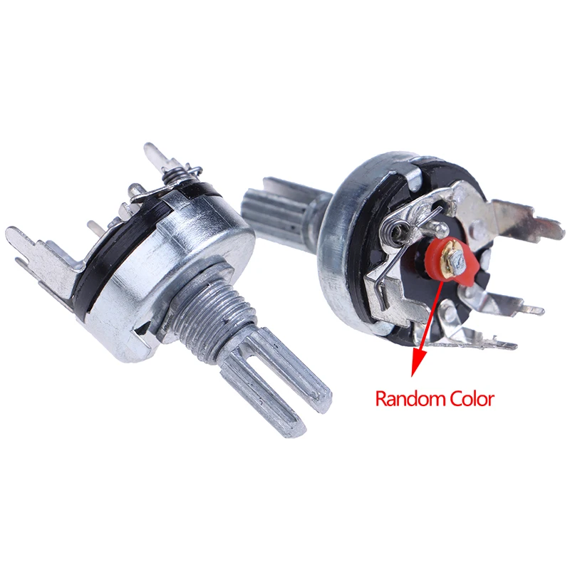 5Pcs RV17 With Switch Potentiometer B1K 2K 5K 10K 20K 50K Handle Length 15mm 5Pin Switch Carbon Film Potentiometer multiturn potentiometer linear potentiometer rotary potentiometer potentiometer kit trimmer potentiometer adjustable resistor