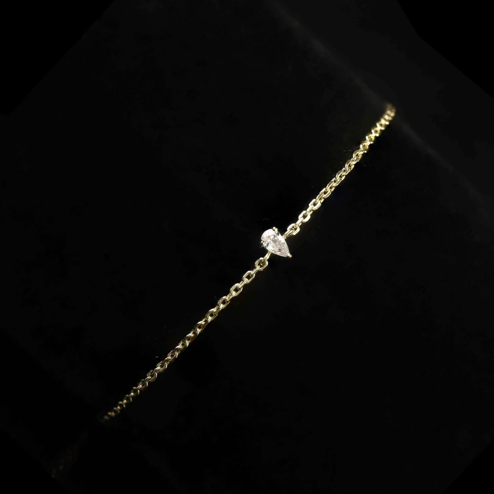 KNOBSPIN GRA 인증 D VVS1 모이사나이트 여성용 팔찌 14-20cm 데인티 매칭 s 도금 18k 팔찌