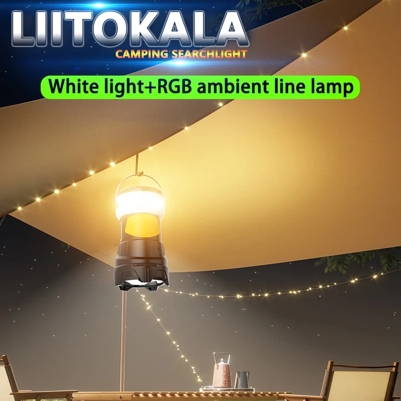 LiitoKala LF-908 다기능 고강도 원격 손전등 야외 캠핑 서치라이트