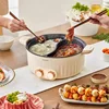 8L 2000W Electric Hotpot Multi-functional Cooking Pot Non-stick Household Mandarin Duck Electric Hot Pot Multi Cooker 220v 6